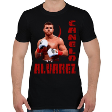 PRINTFASHION canelo alvarez - Férfi póló - Fekete