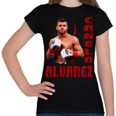 PRINTFASHION canelo alvarez - Női póló - Fekete