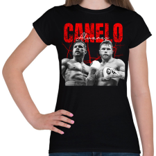 PRINTFASHION Canelo Alvarez - Női póló - Fekete női póló