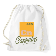 PRINTFASHION Cannabis - Cn 420 - Sportzsák, Tornazsák - Fehér tornazsák