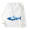 PRINTFASHION Cápa és búvár - Sportzsák, Tornazsák - Fehér