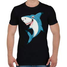 PRINTFASHION cápa - Férfi póló - Fekete férfi póló