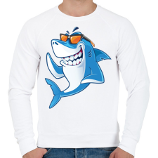 PRINTFASHION cápa - Férfi pulóver - Fehér férfi pulóver, kardigán