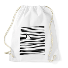 PRINTFASHION Cápa közeleg - Sportzsák, Tornazsák - Fehér tornazsák