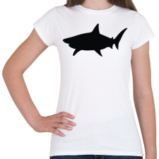 PRINTFASHION Cápa - Női póló - Fehér női póló