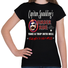 PRINTFASHION CAPITAN SPAULDINGS MURDER RIDER - Női póló - Fekete női póló