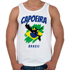 PRINTFASHION CAPOEIRA BRASIL - Férfi atléta - Fehér atléta, trikó