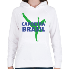 PRINTFASHION CAPOEIRA BRASIL - Női kapucnis pulóver - Fehér