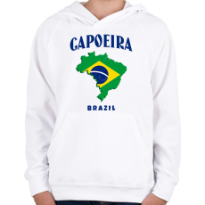 PRINTFASHION CAPOEIRA BRAZIL - Gyerek kapucnis pulóver - Fehér