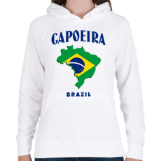 PRINTFASHION CAPOEIRA BRAZIL - Női kapucnis pulóver - Fehér