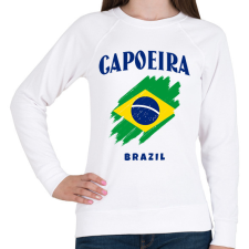 PRINTFASHION CAPOEIRA BRAZIL - Női pulóver - Fehér női pulóver, kardigán