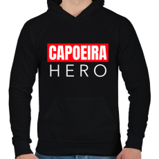 PRINTFASHION CAPOEIRA HERO - Férfi kapucnis pulóver - Fekete