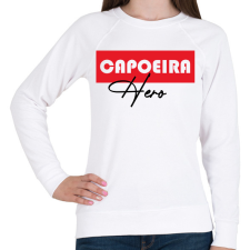 PRINTFASHION Capoeira hero - Női pulóver - Fehér női pulóver, kardigán