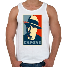 PRINTFASHION Capone - Férfi atléta - Fehér
