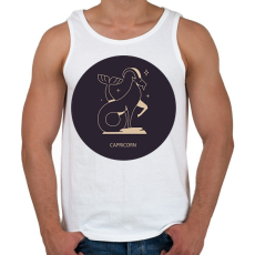 PRINTFASHION Capricorn - Bak - Férfi atléta - Fehér