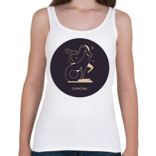 PRINTFASHION Capricorn - Bak - Női atléta - Fehér női trikó