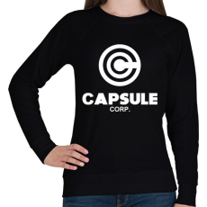 PRINTFASHION Capsule Corp - Női pulóver - Fekete