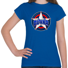 PRINTFASHION CAPTAIN BÚVÁR - Női póló - Királykék