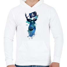 PRINTFASHION Captain Hook - Férfi kapucnis pulóver - Fehér