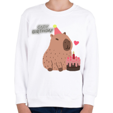 PRINTFASHION Capy bday - Gyerek pulóver - Fehér