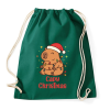 PRINTFASHION Capy Christmas - Sportzsák, Tornazsák - Sötétzöld