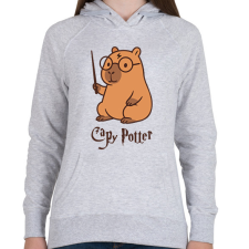 PRINTFASHION Capy Potter - Női kapucnis pulóver - Sport szürke női pulóver, kardigán