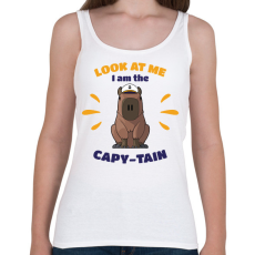 PRINTFASHION Capy-tain - Női atléta - Fehér