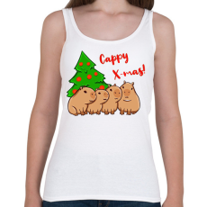 PRINTFASHION Capy xmas - Női atléta - Fehér