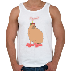 PRINTFASHION Capybara - Capycorn #2 - Férfi atléta - Fehér