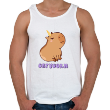 PRINTFASHION Capybara - Capycorn - Férfi atléta - Fehér atléta, trikó