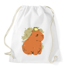 PRINTFASHION Capybara és béka - Sportzsák, Tornazsák - Fehér atléta, trikó