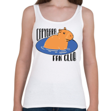 PRINTFASHION Capybara fan club - Női atléta - Fehér női trikó