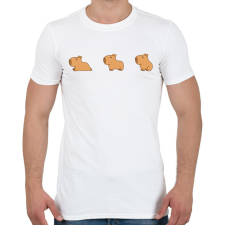 PRINTFASHION Capybara  - Férfi póló - Fehér férfi póló