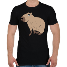 PRINTFASHION Capybara  - Férfi póló - Fekete
