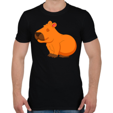 PRINTFASHION Capybara - Férfi póló - Fekete