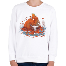 PRINTFASHION Capybara - Gyerek pulóver - Fehér