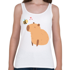 PRINTFASHION Capybara méhecskével - Női atléta - Fehér