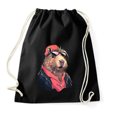 PRINTFASHION Capybara - rock - Sportzsák, Tornazsák - Fekete tornazsák