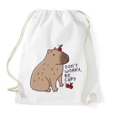 PRINTFASHION Capybara - Sportzsák, Tornazsák - Fehér tornazsák