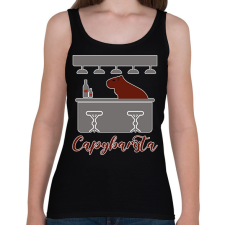 PRINTFASHION Capybarista - Női atléta - Fekete női trikó