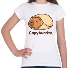 PRINTFASHION Capyburrito - Női póló - Fehér