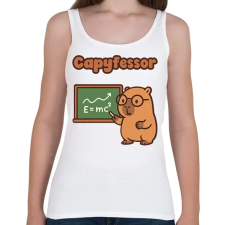 PRINTFASHION Capyfessor - Női atléta - Fehér női trikó