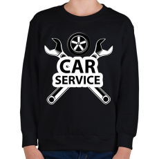 PRINTFASHION Car service - Gyerek pulóver - Fekete