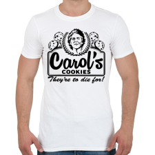 PRINTFASHION Carol sütik - Férfi póló - Fehér férfi póló