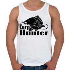 PRINTFASHION Carp hunter - Férfi atléta - Fehér atléta, trikó