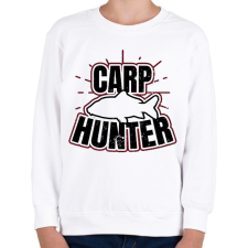 PRINTFASHION Carp Hunter - Gyerek pulóver - Fehér gyerek pulóver, kardigán
