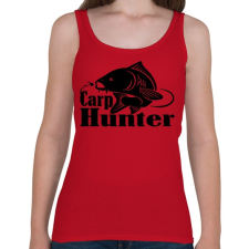 PRINTFASHION Carp hunter - Női atléta - Cseresznyepiros női trikó