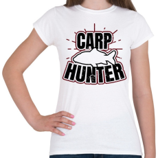 PRINTFASHION Carp Hunter - Női póló - Fehér