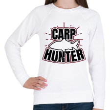 PRINTFASHION Carp Hunter - Női pulóver - Fehér női pulóver, kardigán