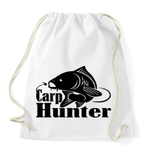 PRINTFASHION Carp hunter - Sportzsák, Tornazsák - Fehér tornazsák